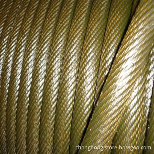 Non-rotating Rope, Made of Ungalvanized and Galvanized, with 19 x 7 Construction